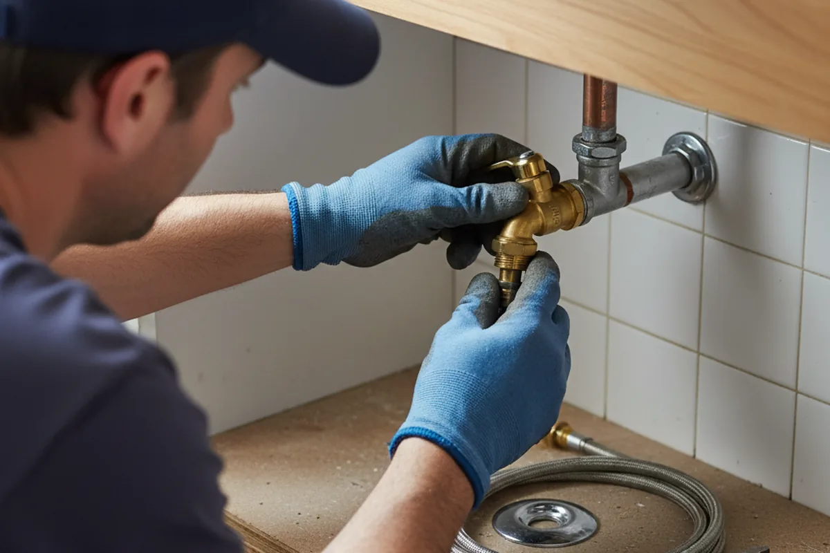 Shutoff valve and fitting work during Emergency Plumbing in Glen Daniel